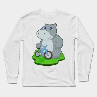 Hippo Bicycle Long Sleeve T-Shirt